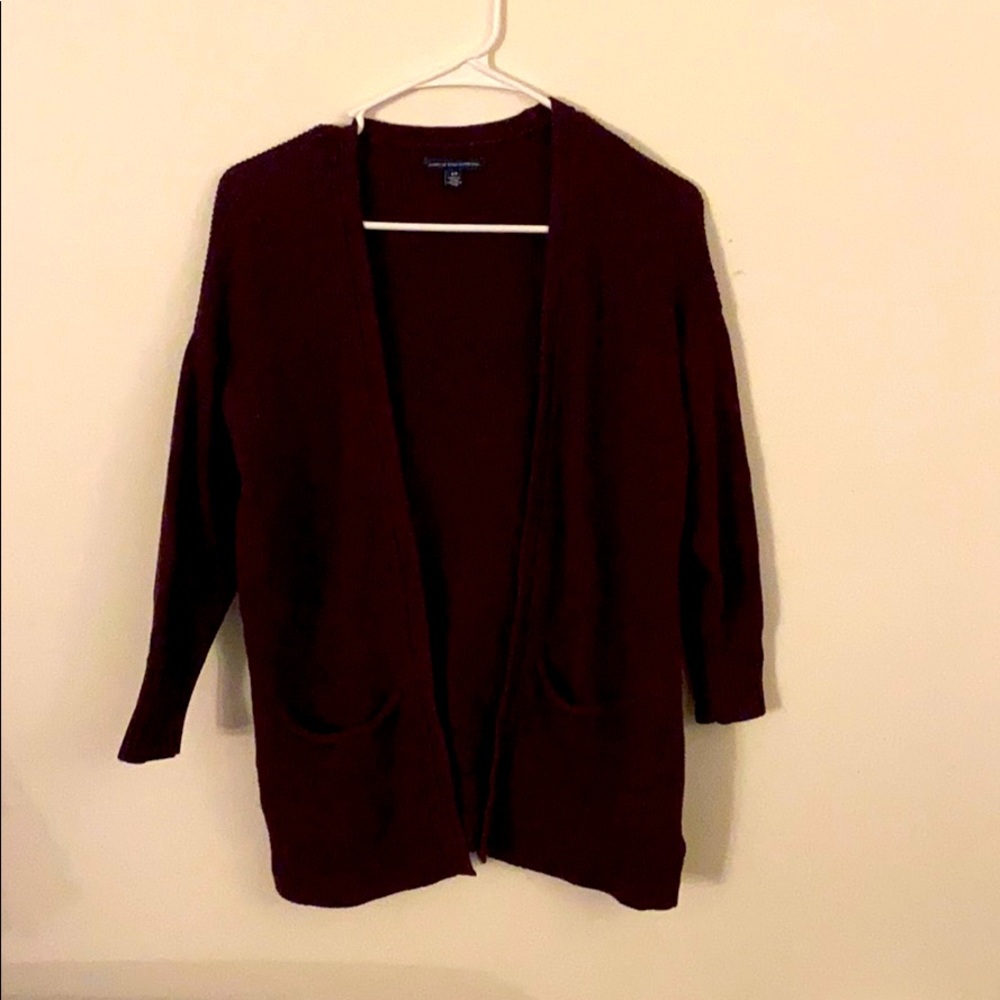 Maroon Cardigan
